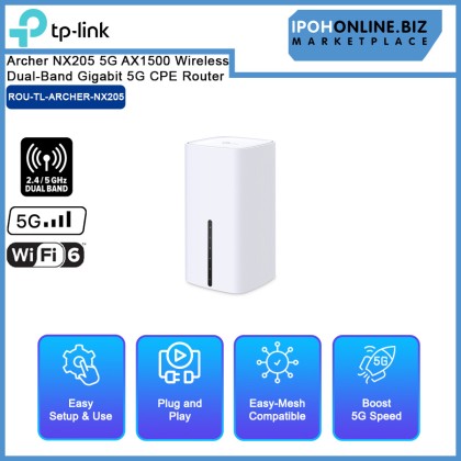 TP-Link Archer NX205 5G AX1500 Wireless Dual-Band Gigabit 5G CPE Router